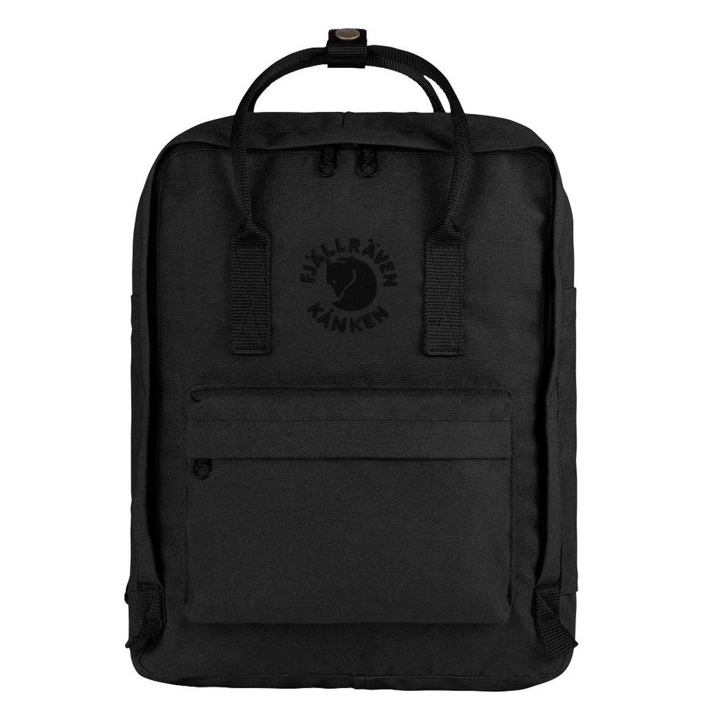Fjallraven Re-Kanken Classic Sized Black Backpack
